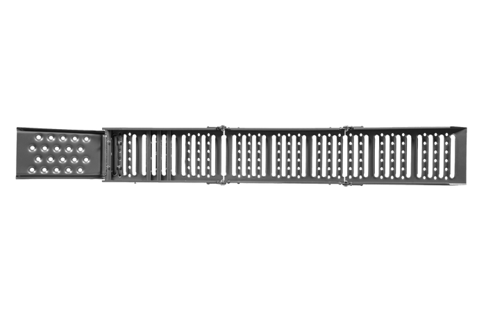 UNITRAILER ALR005 klappbare Auffahrrampen aus Stahl für Anhänger, 200 cm, 500 kg, 2er-Set