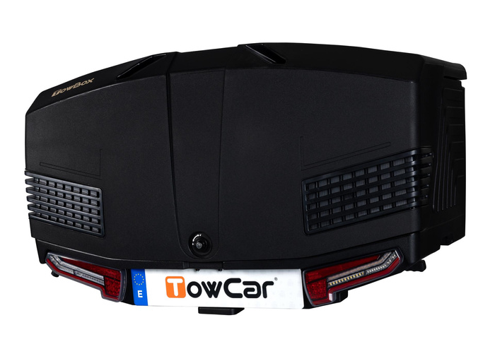 Towbox V3 Black LED Edition – Anhängerkupplungs-Gepäckbox