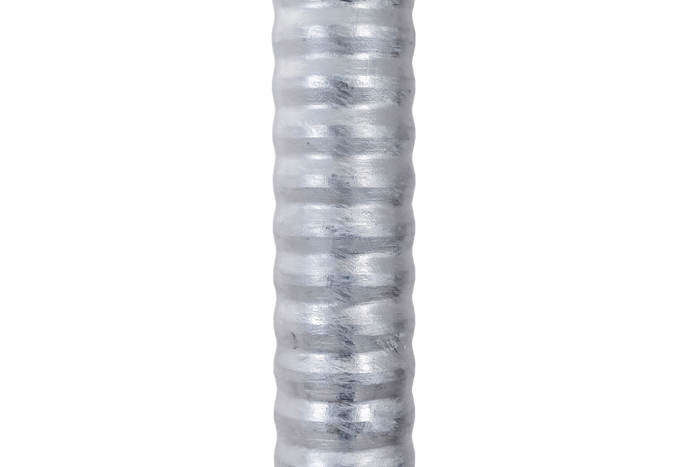 KNOTT TK48 Stützrad, Wellrohr, 300 kg, 48 mm, 700–940 mm
