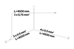 ASPÖCK Elektroinstallation Anhängerkabelbaum 4,5m 7 Pol Stecker Bajonett 2x 5 Pol