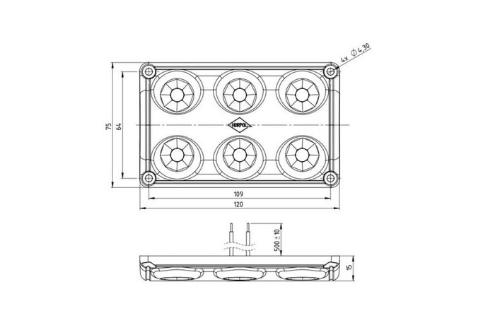 HORPOL LWD2325 LED 720lm Innenraumleuchte für Autos