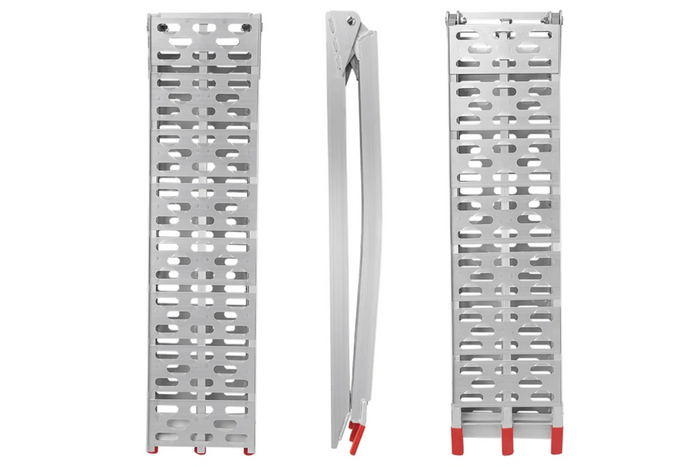 ProPlus 390096 faltbare Rampen aus Aluminium für Anhänger, 220 cm, 680 kg, 2er-Set
