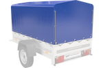 Blaue Hochplane für Garden Trailer 200 KIPP