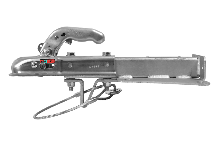 KNOTT KQ14-A+KZE7.5 Kugelkupplung für einen 750 kg Anhänger mit V-förmiger Deichsel